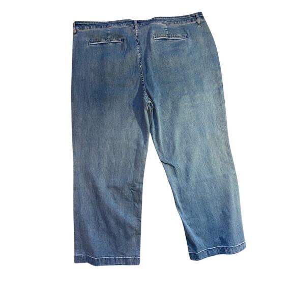 Candace Cameron Bure Jeans Womens Plus Size 30W NEW Wide Leg Casual Blue Pants - Picture 7 of 13